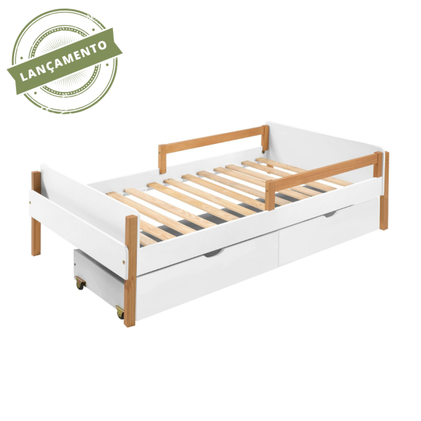 Cama Montessori Maui + 2 Gavetões - BR/AD