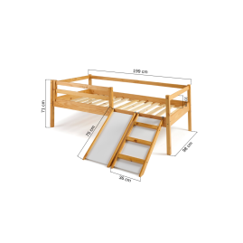 Conjunto Cama Montessori Pluto + Kit Escorregador
