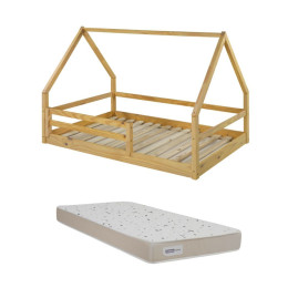 Cama Montessori Cabana + Colchão D23