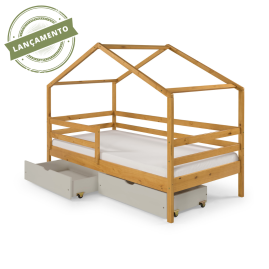 Cama Montessori Wendy + 2 Gavetões Organizadores AD/CZ