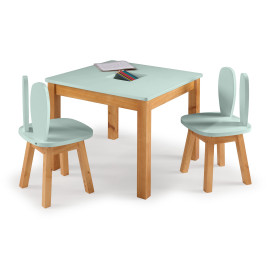 Mesa Infantil Timão com Porta Lapis + 2 Lola - VD/AD