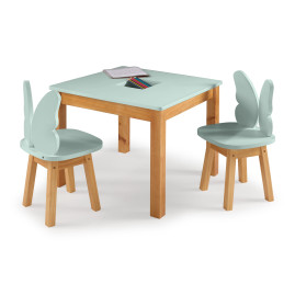 Mesa Infantil Timão com Porta Lapis + 2 Raya - VD/AD